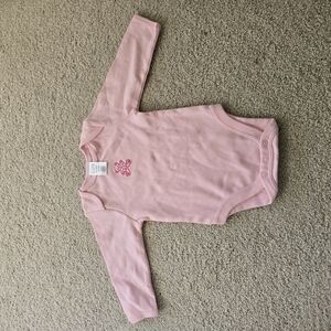 💗Pink Long Sleeve Baby Onesie